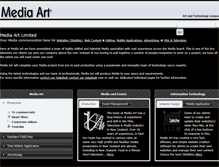 Tablet Screenshot of mediaart.co.nz
